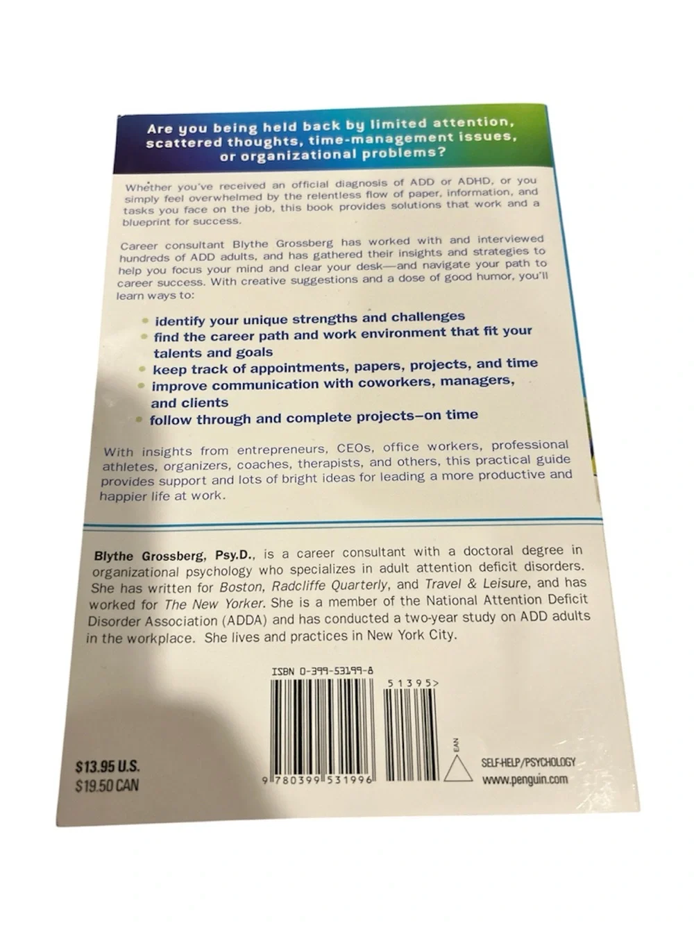 Making A.D.D. Work by Blythe Grossberg - Paperback
